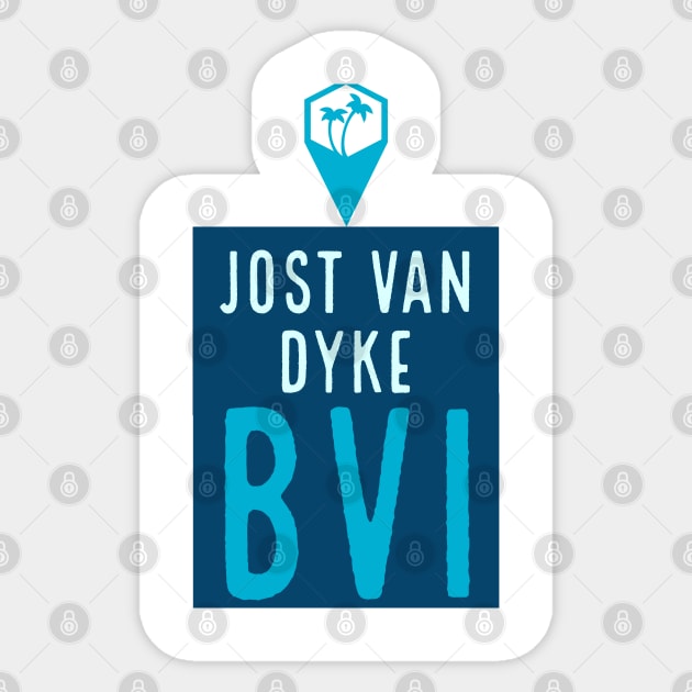 Jost Van Dyke, British Virgin Islands Sticker by cricky